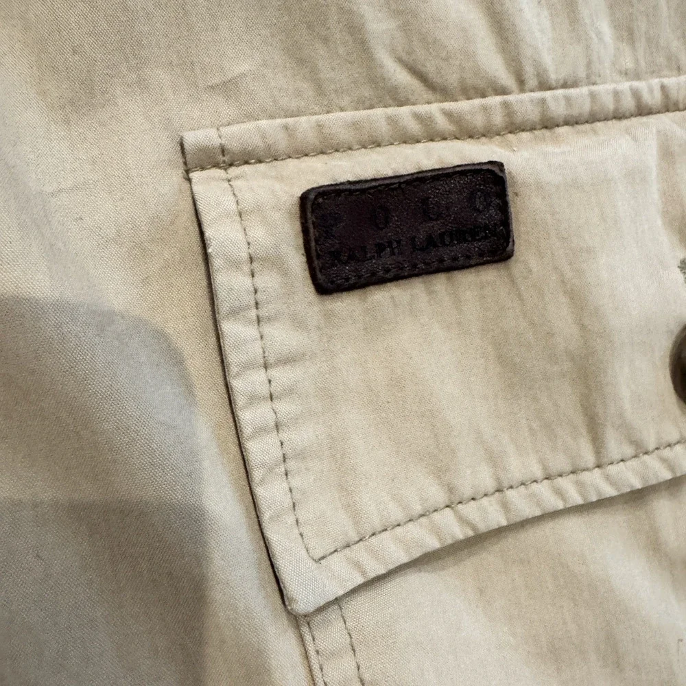 VTG Polo Ralph Lauren Jacket Mens XL Brown Corduroy Collar Barn Chore Coat 90s - Picture 5 of 14